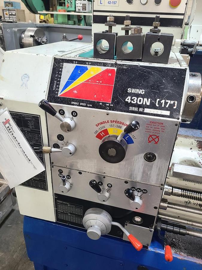 Used 17" X 40" PRM GAP BED ENGINE LATHE