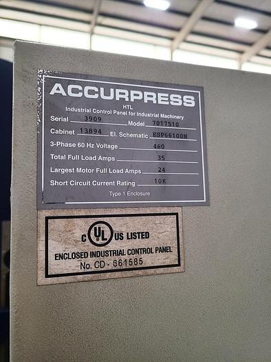 Used 175 TON X 10' ACCURPRESS HYDRAULIC PRESS BRAKE