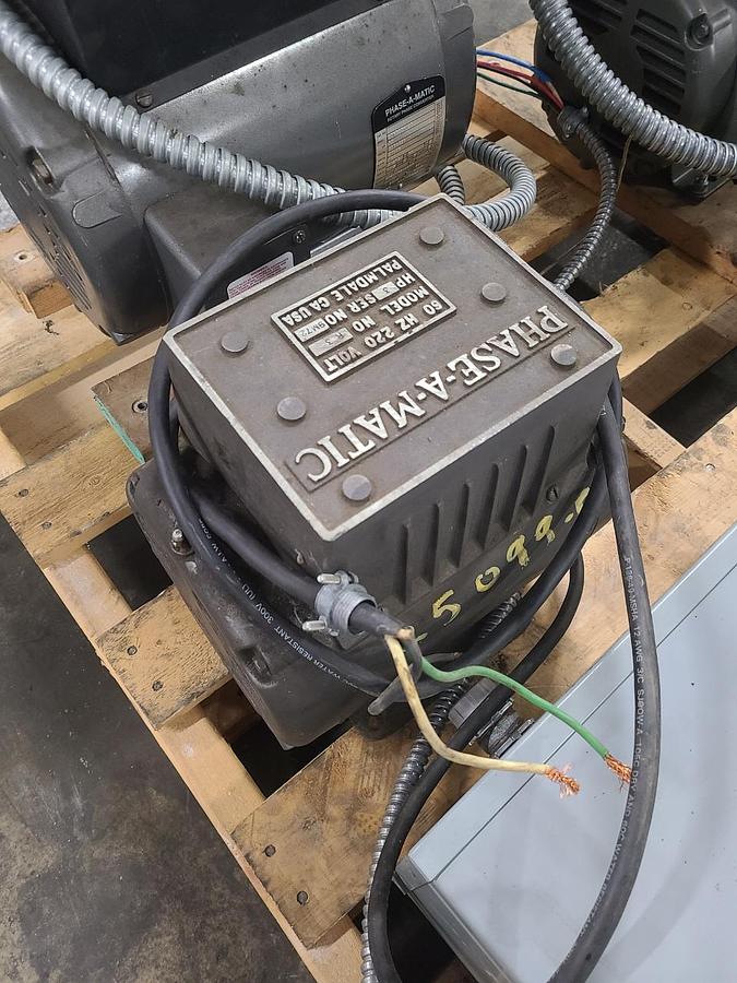 Used PHASE A MATIC ROTARY PHASE CONVERTER
