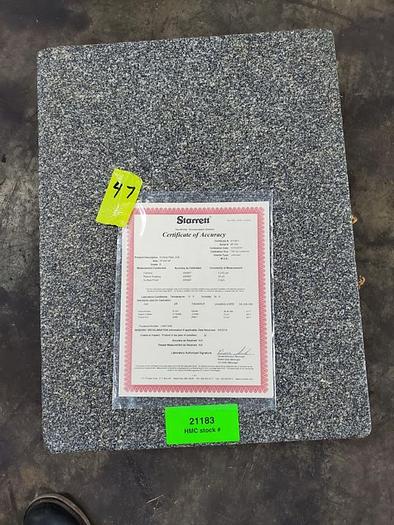 Used GRAY GRANITE SURFACE PLATE