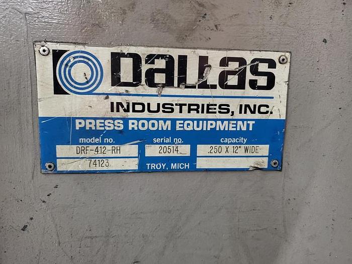 Used DALLAS SERVO ROLL FEED