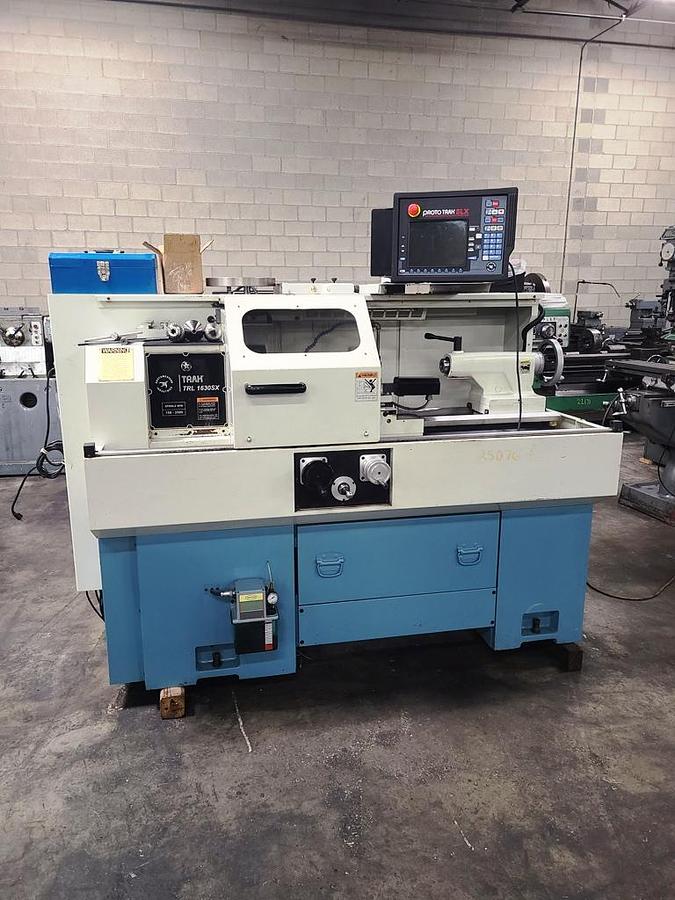 Used SOUTHWESTERN INDUSTRIES TRAK 1630SX FLAT BED CNC LATHE