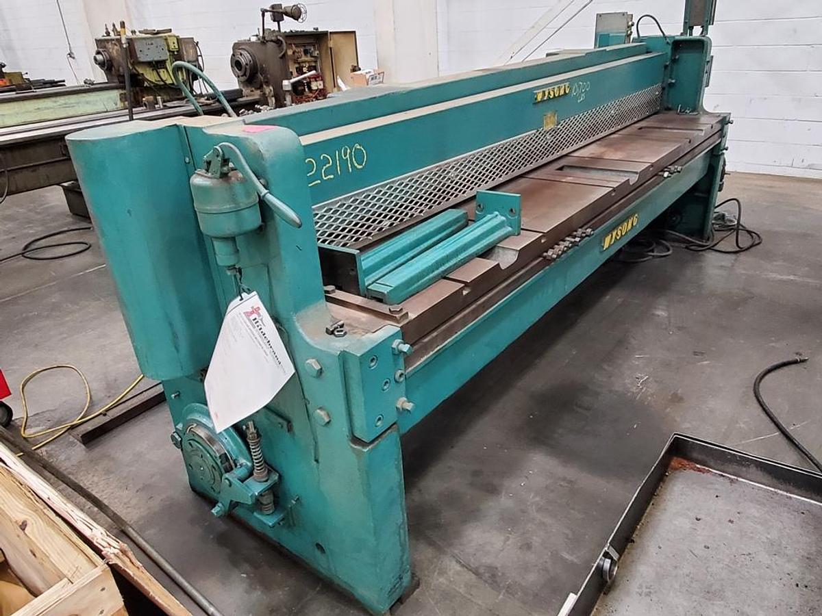 Used WYSONG MECHANICAL SHEAR