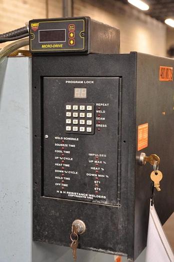 Used H & H ROTARY SEAM/SPOT WELDER