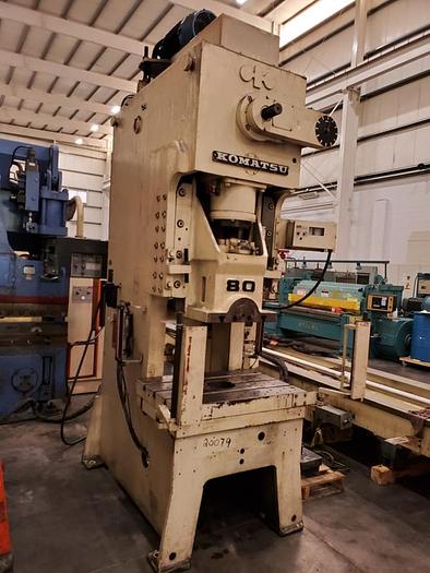 Used KOMATSU OPEN BACK STRAIGHT SIDE PUNCH PRESS