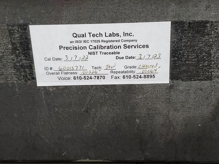 Used BLACK GRANITE SURFACE PLATE