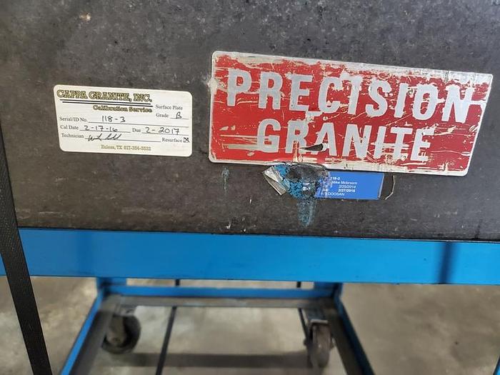 Used BLACK GRANITE SURFACE PLATE