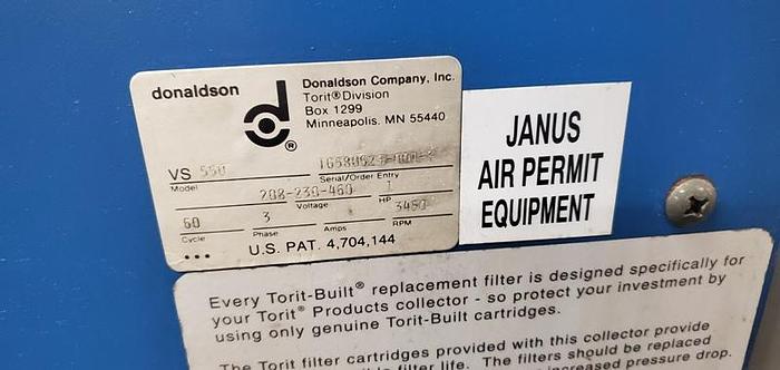 Used TORIT DUST COLLECTOR