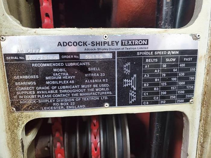 Used ADCOCK-SHIPLEY HORIZONTAL MILL