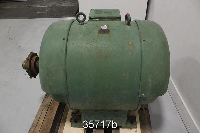 Used Tamper 100 HP AC Motor, 1170 RPM, 550 Volts, 644 Frame, 98 Amps, MHS-644-1BA5 #35717