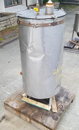 Used Tank, 30 Gallon, S/st, Jkt, Insul, #S742727
