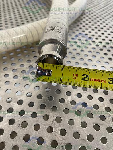 Used Sani Tech  STHT-WR-0750 120" Silicone Hose w/ 3/4" Sanitary Fitting