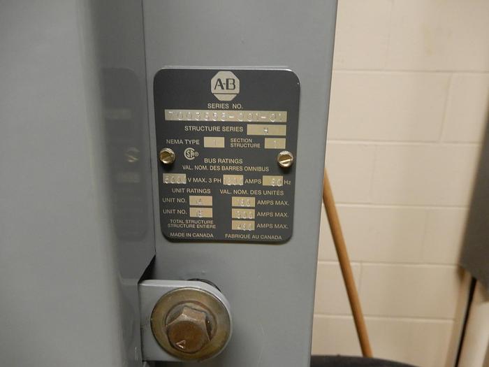 Used 2400V ROCKWELL AUTOMATION ALLEN BRADLEY MOTOR STARTER SECTION