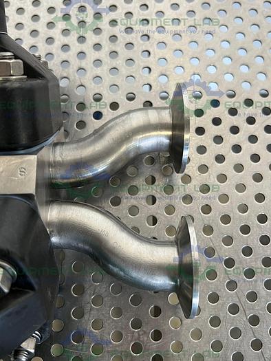 Used ITT  Pure-Flo 1-316L-RA25MAX 3- Way Diaphragm Valve w/ 1" Sanitary Fitting