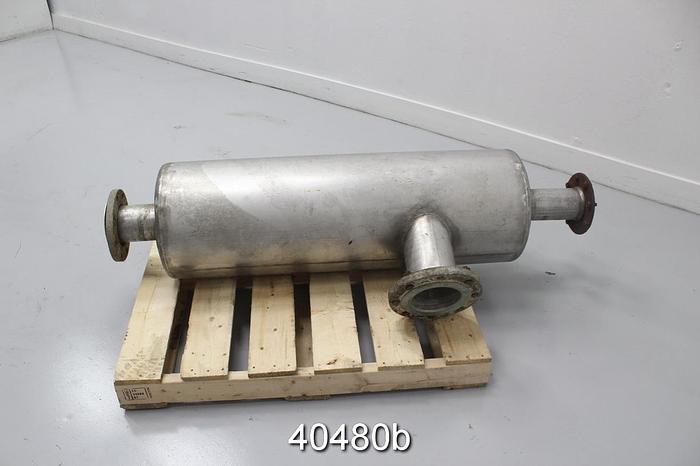 Used Vacuum Pump Silencer, 15.5" Diameter, 47" Length #40480