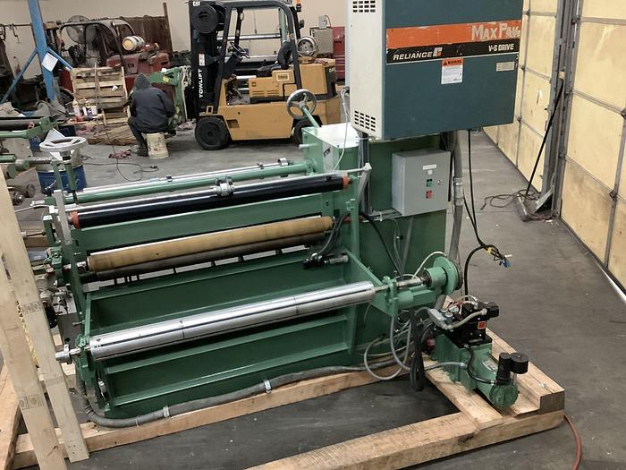 Used 42" WIDE ARROW DUPLEX SLITTER MODEL 325 WITH SCORE SLITTING - PENDING