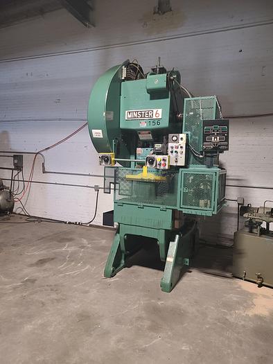 Used Minster 60 Ton Stamping Punch Press OBI with Roll Feed & Press Watch