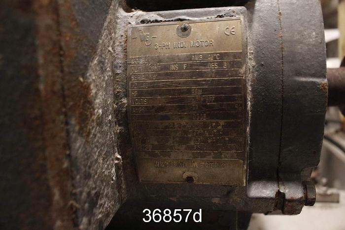 Used Black Clawson Wandel Vibrating Screen, .125" Holes #36857