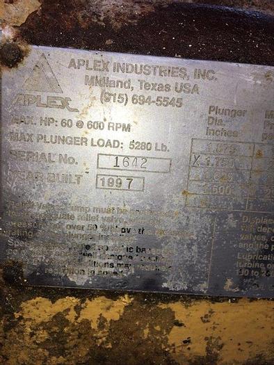 Used 1997 MYERS APLEX SC-45 TRIPLEX PLUNGER PUMP