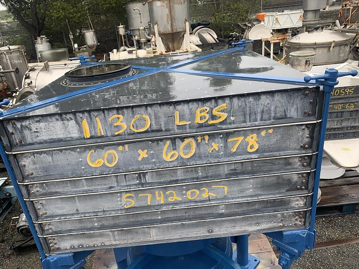 Used Screen, 36" X 36", S/st, 6-Deck, 3 HP, Gyratory, #S742027