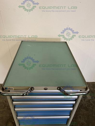 Used Lista Modular Drawer Cabinet 28" x 22" x36" Various Size Drawers w/ Casters