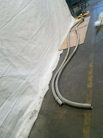 Used HOSE 2 inch Pharmaceutical Stainless Steel 15 Foot w/ Quick Connect and Flange