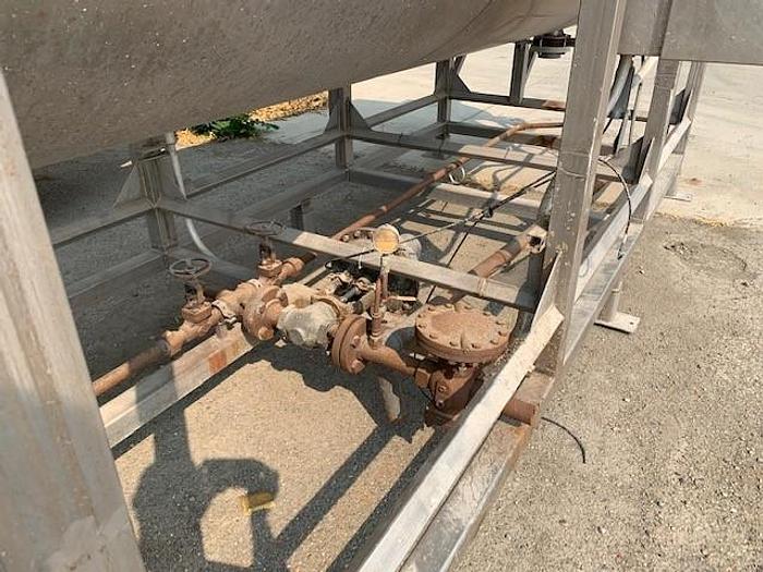 Used Huges 48" Diameter x 16' long Rotary Hot Water Blancher