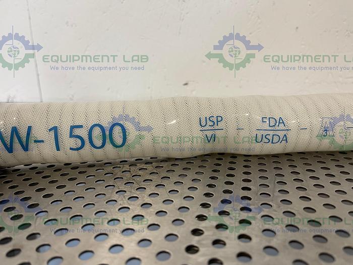 Used Saint Gobain  STHT-W-1500 48" Silicone Hose w/ 1 1/2" Sanitary Fitting