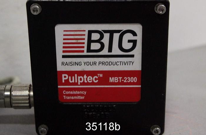Used BTG MBT-2300 Consistency Transmitter with JCT-1100 Junction Box #35118
