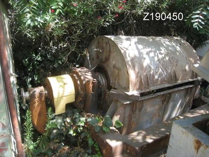 Used Centrifuge, Decanter, Bird, 32" X 50", 75 HP, S/st, #Z190450