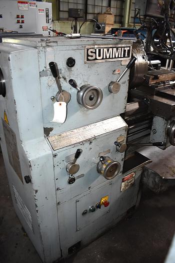 Used 19/27" x 80" SUMMIT "19-4" GAP-TYPE ENGINE LATHE w/TAPER ATTACHMENT & DIGITAL READOUTS