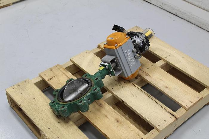 Used Center Line 6" Air Operated Butterfly Valve #42316