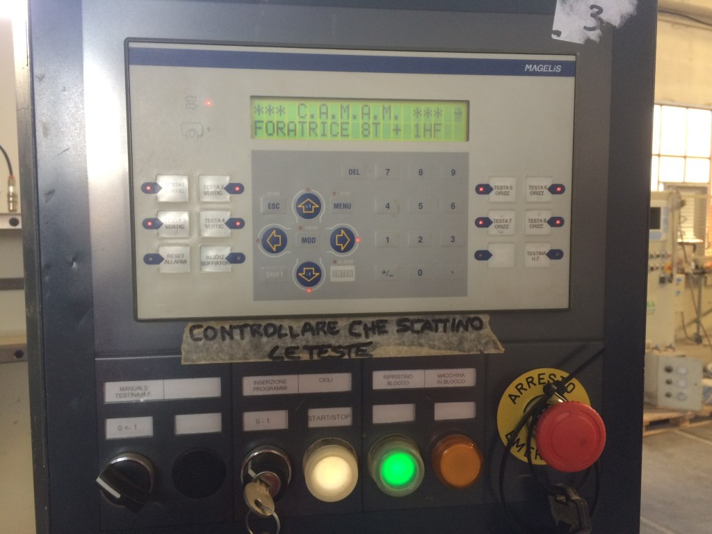 Usato 2004 Foratrice Camam a testine mobili orizzontali, verticali e di testa