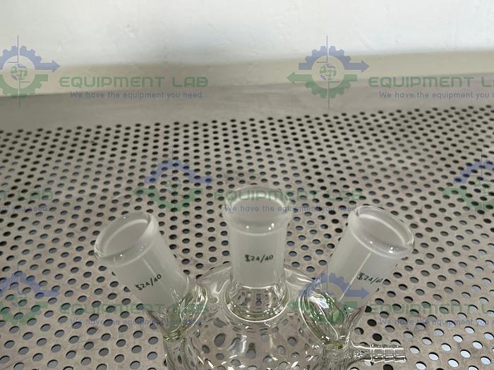 Used Chemglass  CG-1576-04 250mL 3-Neck Jacketed European Flask 24/40 Outer