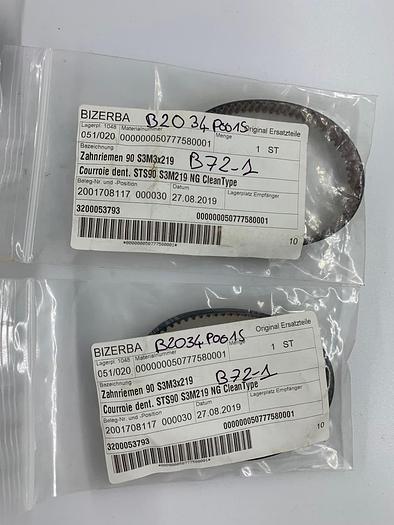 Bizerba Spare Parts Courroie STS90 S3M 219 NG Part No. 50777580001