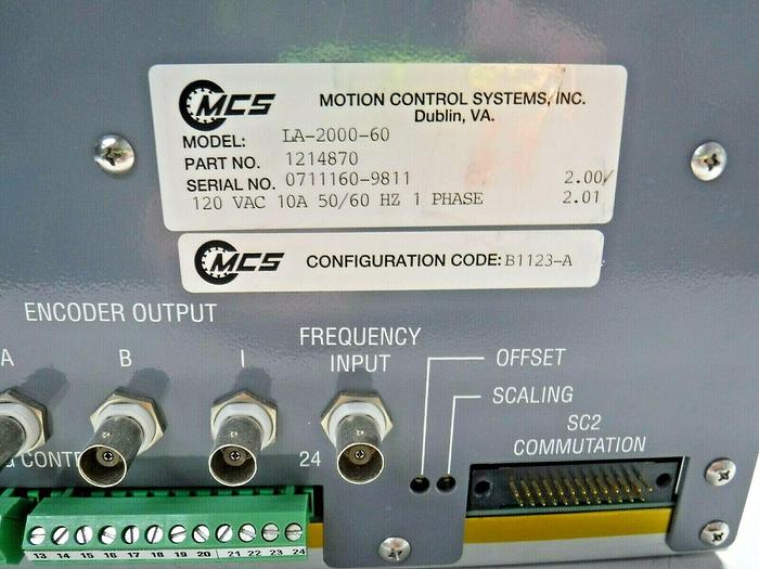 Used MCS LA-2000-60