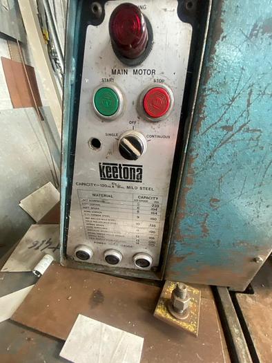 Used Ketona Shearmatic 120" x 1/8" Guillotine
