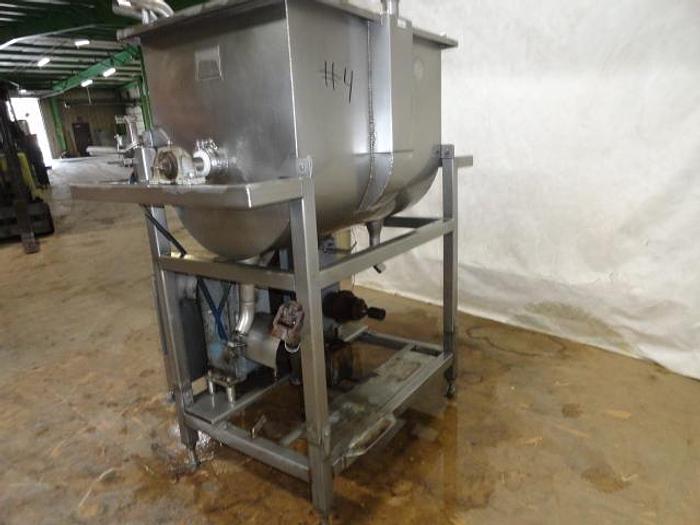Used Custom Metalcraft Single Shaft Ribbon Mixer; Md#SRB