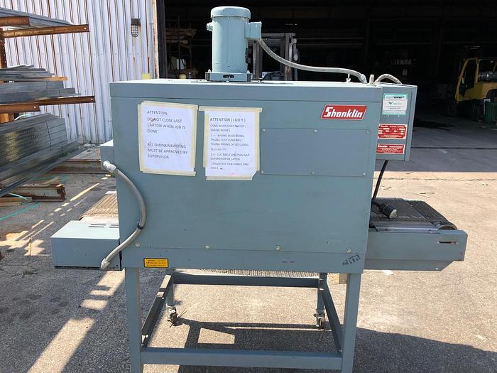 Used SHANKLIN HEAT SHRINK TUNNEL 120 FPM MODEL T7F