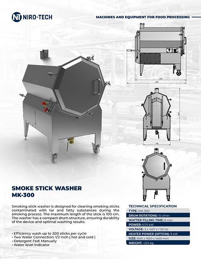 NIRO-TECH MK-300 SMOKING STICK WASHER