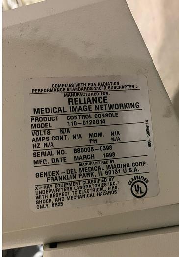 Used 1998 Gendex RX-525