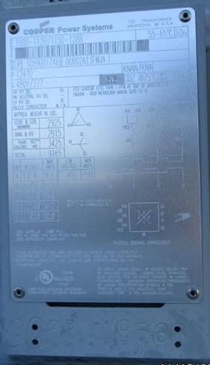 Used Eaton's Cooper Power PEAK Substation Transformer