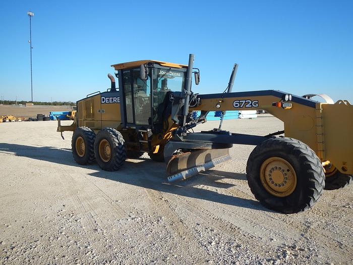 Used 2011 John Deere 672G 6wd Motor Grader