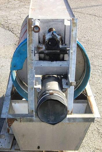 Used RotoSieve, type 2013-141 stainless steel screen mounted on a mild steel frame