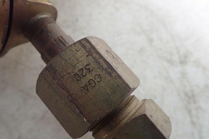 Used Matheson Model 8-320 Dual Gauge Gas Regulator with CGA-320 Fitting
