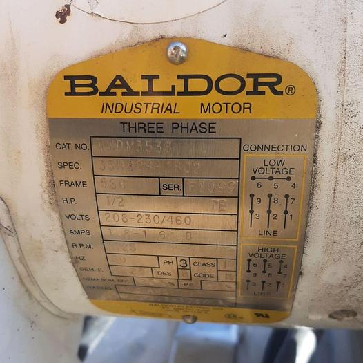 Used Conveyor, Belt, 24" x 80", S/st, 0.5 HP, Incline #S744490