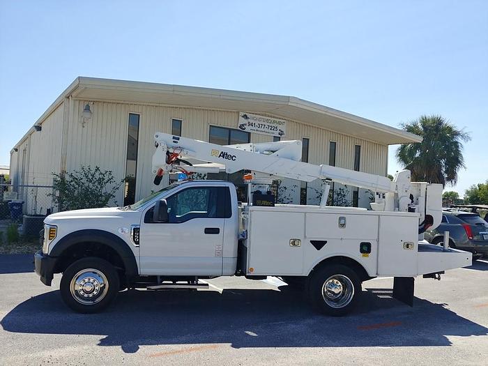 Used Altec AT37G 42ft Bucket Boom on 2018 Ford F550 Reg Cab Utility Truck - 75432