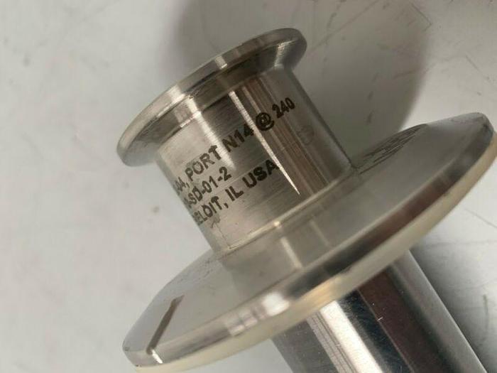 Used Stainless Steel 23" Spray Ball w/ 1 1/2" Sanitary Fittings