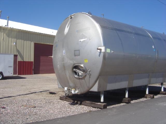 Usado 10,000 GAL, JACKETED STORAGE TANK