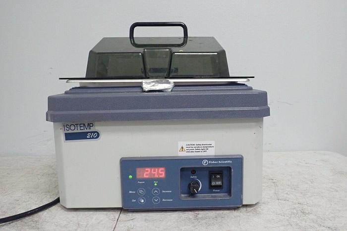 Used Fisher Scientific 15-462-10 Isotemp 210 Heated Water Bath with Lid